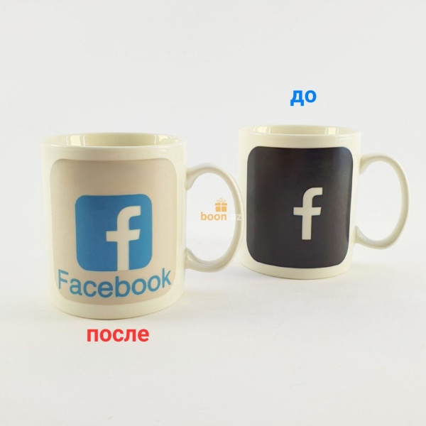 Кружка хамелеон "Facebook"